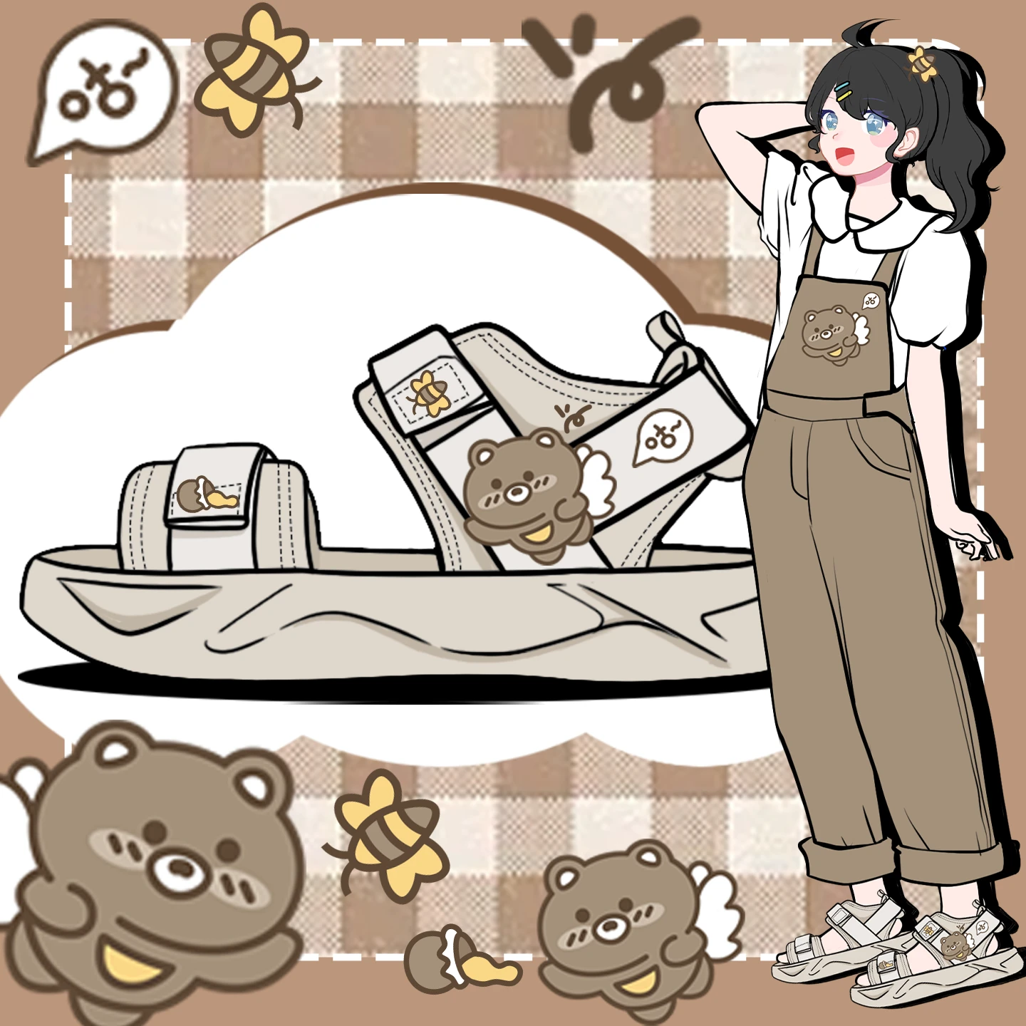 Очаровательные повседневные сандалии на плоской подошве для девочек-студентов, милая женская пляжная обувь, милая обувь с героями мультфильмов в стиле аниме, женская летняя обувь
Очаровательные повседневные сандалии на плоской подошве для девочек-студентов, милая женская пляжная обувь, милая обувь с героями мультфильмов в стиле аниме, женская летняя обувь