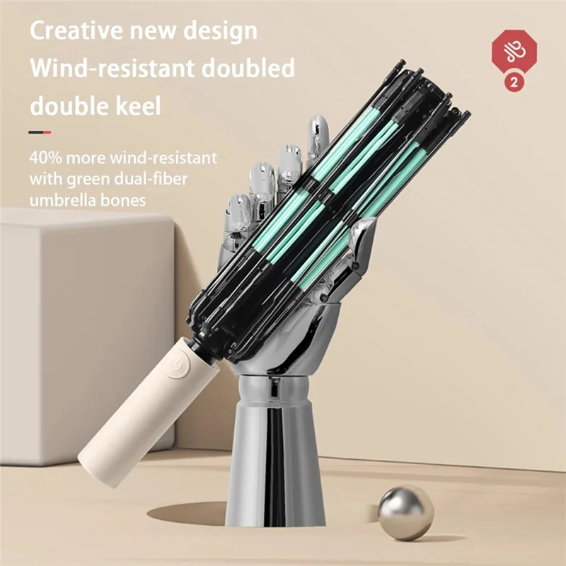 ELOS-Automatic Reverse Folding Umbrella-Windproof Frame, Reflective Black Glue Coating For Sunscreen And Rain Protection
ELOS-Automatic Reverse Folding Umbrella-Windproof Frame, Reflective Black Glue Coating For Sunscreen And Rain Protection