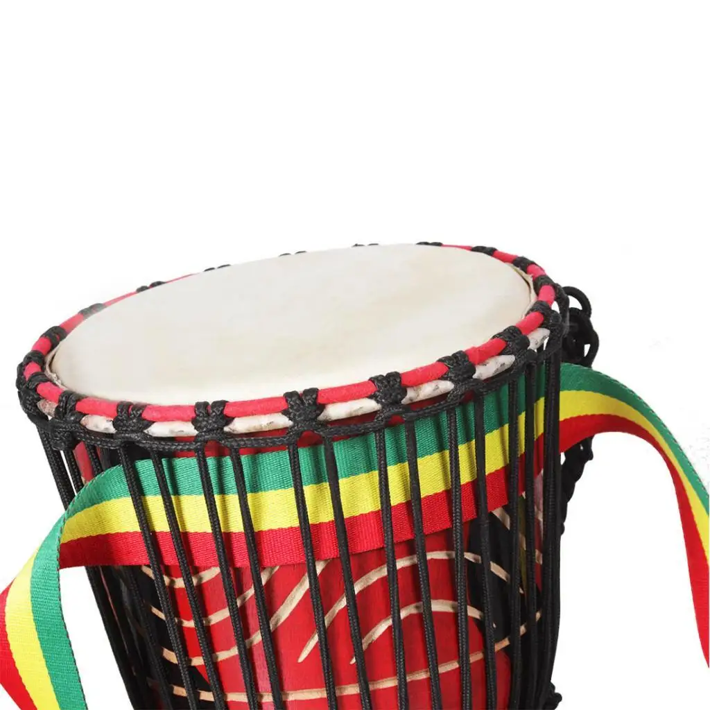 Трехцветный джембе, Африка, ремень для ручного барабана, запасные части для ударных инструментов
Трехцветный джембе, Африка, ремень для ручного барабана, запасные части для ударных инструментов