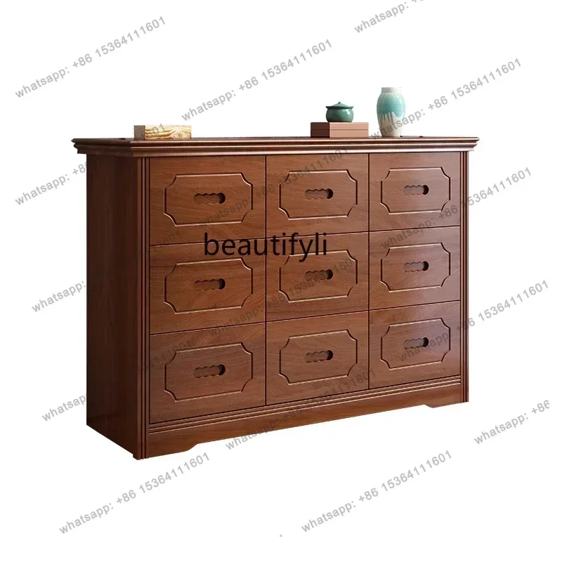 D33Chinese Style Solid Wood Chest of Drawers Bedroom Storage Cabinet Living Room Chest of Drawers Entrance Cabinet
D33Chinese Style Solid Wood Chest of Drawers Bedroom Storage Cabinet Living Room Chest of Drawers Entrance Cabinet