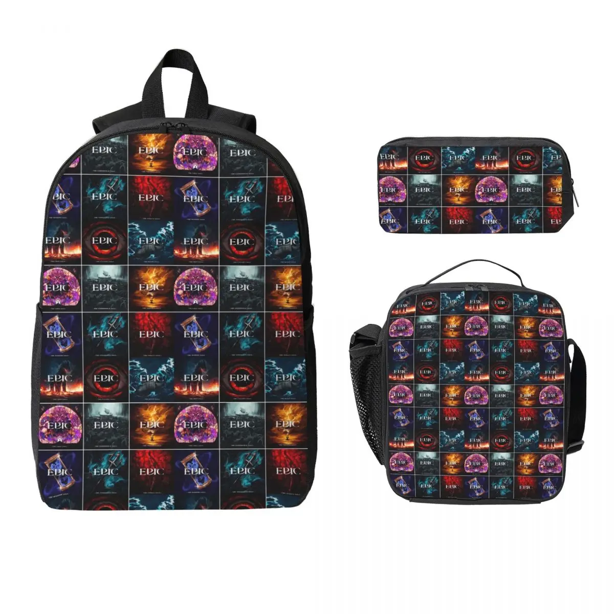 Epic The Musical Saga Covers Backpack Boys Girls BookBag School Bag Laptop Shoulder Bags 3ps Insulated Lunch Bag Pencil Case
Epic The Musical Saga Covers Backpack Boys Girls BookBag School Bag Laptop Shoulder Bags 3ps Insulated Lunch Bag Pencil Case