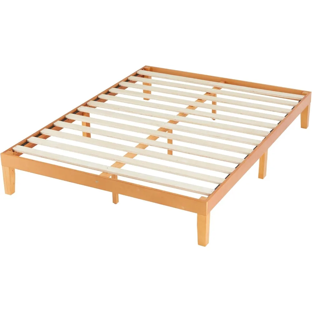 Simple Deluxe Full Size Wood Bed Frame, 12 Inch Wooden Platform Bed with Support Slats, No Springs Required, Storage Space Under
Simple Deluxe Full Size Wood Bed Frame, 12 Inch Wooden Platform Bed with Support Slats, No Springs Required, Storage Space Under