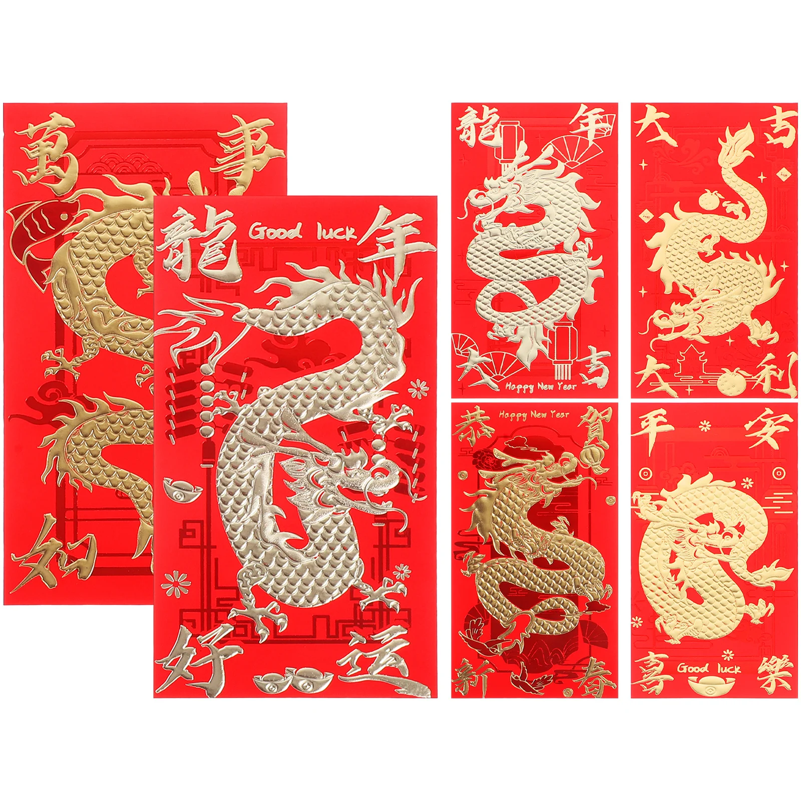 30Pcs Wedding Red Envelope Chinese Style Lucky Money Bag Festival Cash Envelope Dragon Pattern Spring Festival Gift
30Pcs Wedding Red Envelope Chinese Style Lucky Money Bag Festival Cash Envelope Dragon Pattern Spring Festival Gift