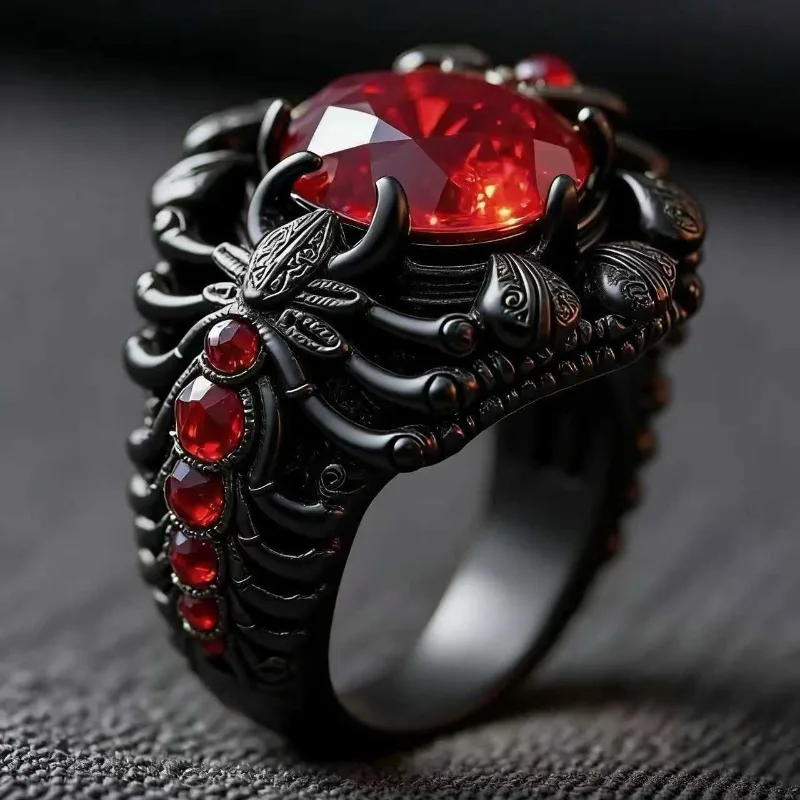 European and American new fashion scorpion shape red gemstone inlaid light luxury personalized women's ring
European and American new fashion scorpion shape red gemstone inlaid light luxury personalized women's ring