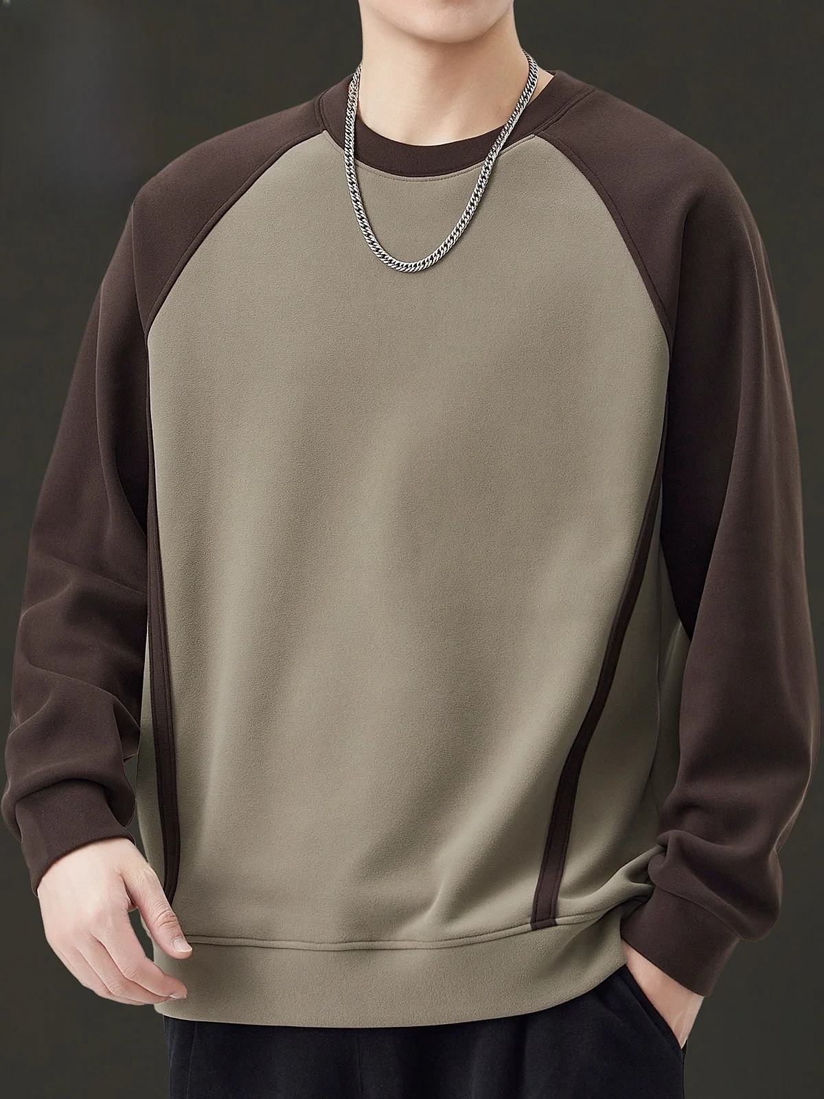 Мужская повседневная толстовка с длинным рукавом, весенняя, модная, с цветовыми блоками, базовый слой, свободный крой, немнущаяся, из смесового полиэстера
Мужская повседневная толстовка с длинным рукавом, весенняя, модная, с цветовыми блоками, базовый слой, свободный крой, немнущаяся, из смесового полиэстера