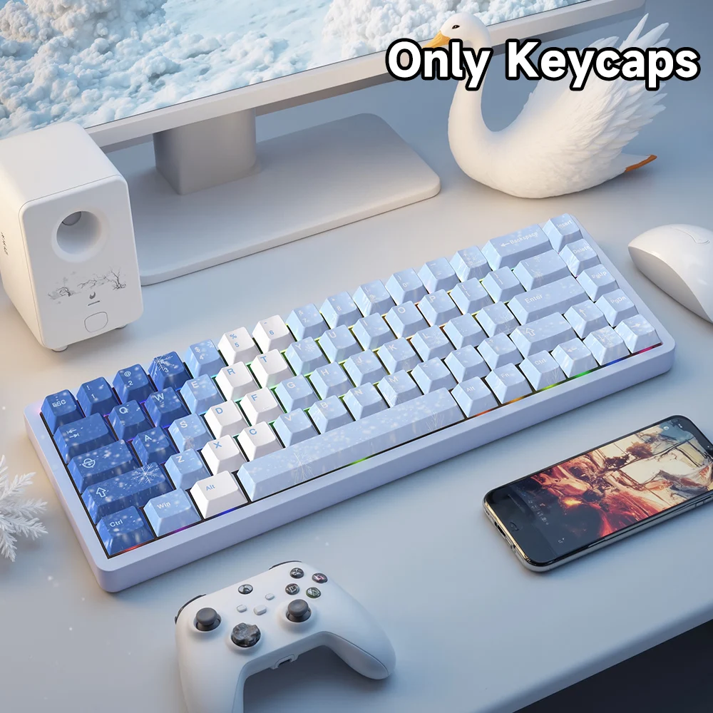 74/135 key snowflake-shaped keycaps, support for nine languages, PBT material, CHERRY high-quality design
74/135 key snowflake-shaped keycaps, support for nine languages, PBT material, CHERRY high-quality design