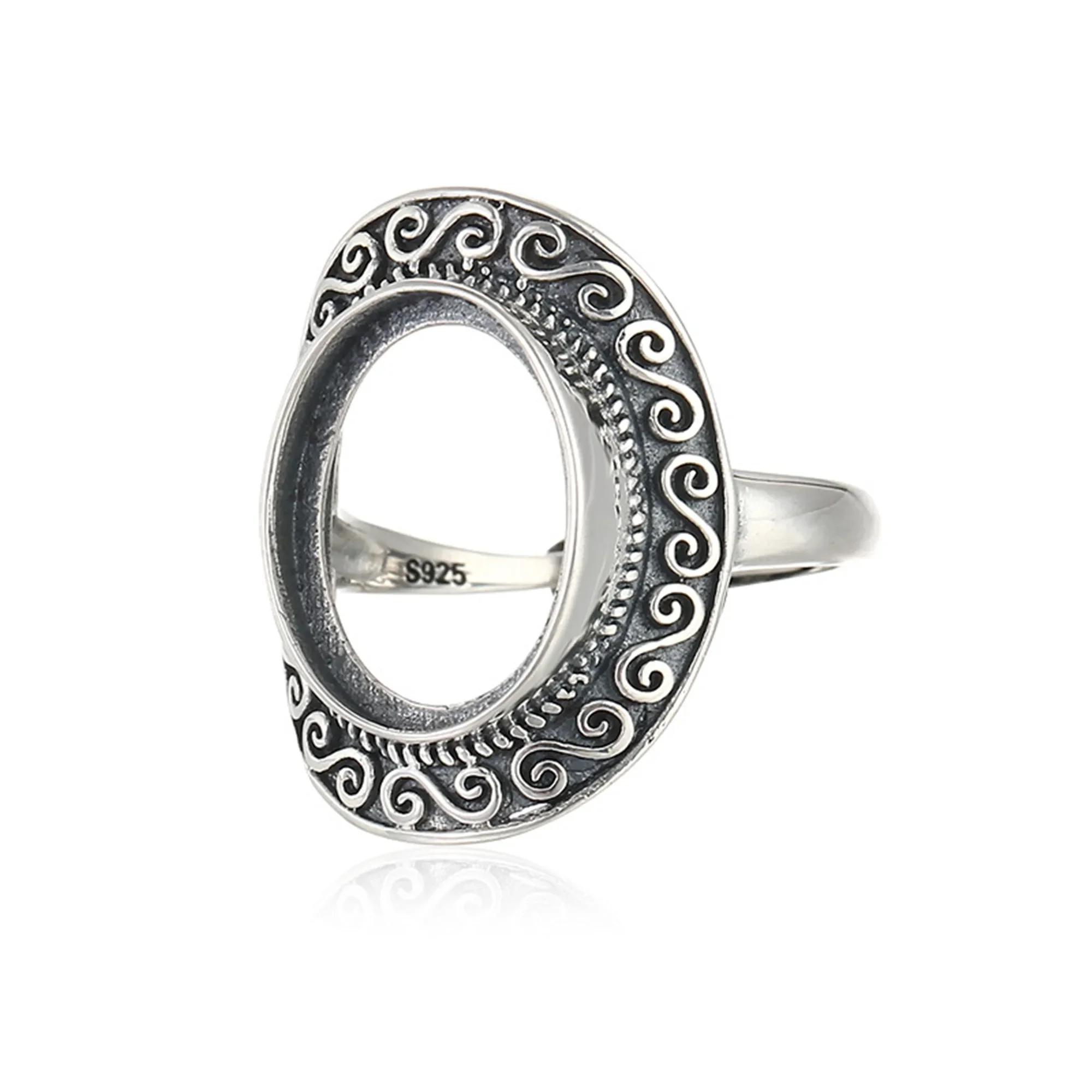 Ring Blank for 12x15mm Oval Cabochons Antique Style Thai Sterling Silver Adjustable Ring Base Ring Component
Ring Blank for 12x15mm Oval Cabochons Antique Style Thai Sterling Silver Adjustable Ring Base Ring Component