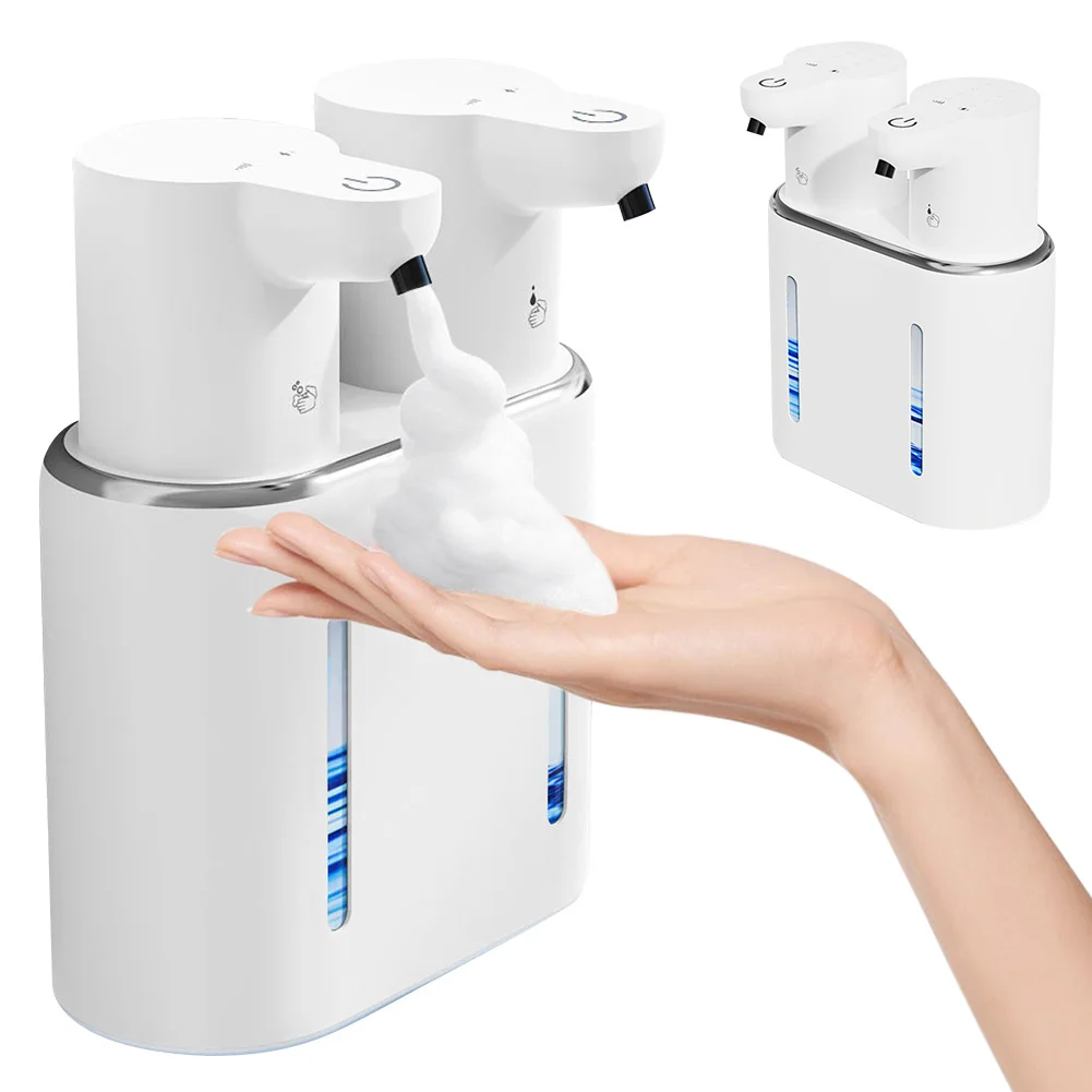 Double Head Automatic Soap Dispenser Touchless Hand Soap Dispenser USB Rechargeable Dish Soap Dispenser for Kitchen and Bathroom
Double Head Automatic Soap Dispenser Touchless Hand Soap Dispenser USB Rechargeable Dish Soap Dispenser for Kitchen and Bathroom