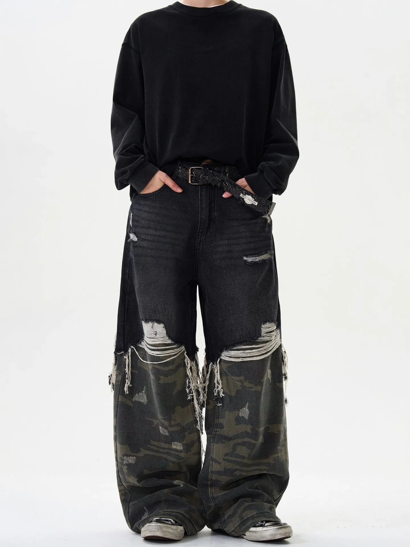 Baggy Jeans Men Distressed Barrel Jeans Men Frayed Wide Leg Streetwear for Skater Denim Pants Grunge
Baggy Jeans Men Distressed Barrel Jeans Men Frayed Wide Leg Streetwear for Skater Denim Pants Grunge