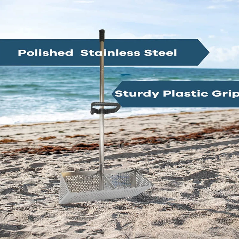 Beach Sand Scoop Shovel Metal Detector Sand Scoops Treasure Detecting Metal Detector Hunting Stainless Steel Tool Hex
Beach Sand Scoop Shovel Metal Detector Sand Scoops Treasure Detecting Metal Detector Hunting Stainless Steel Tool Hex