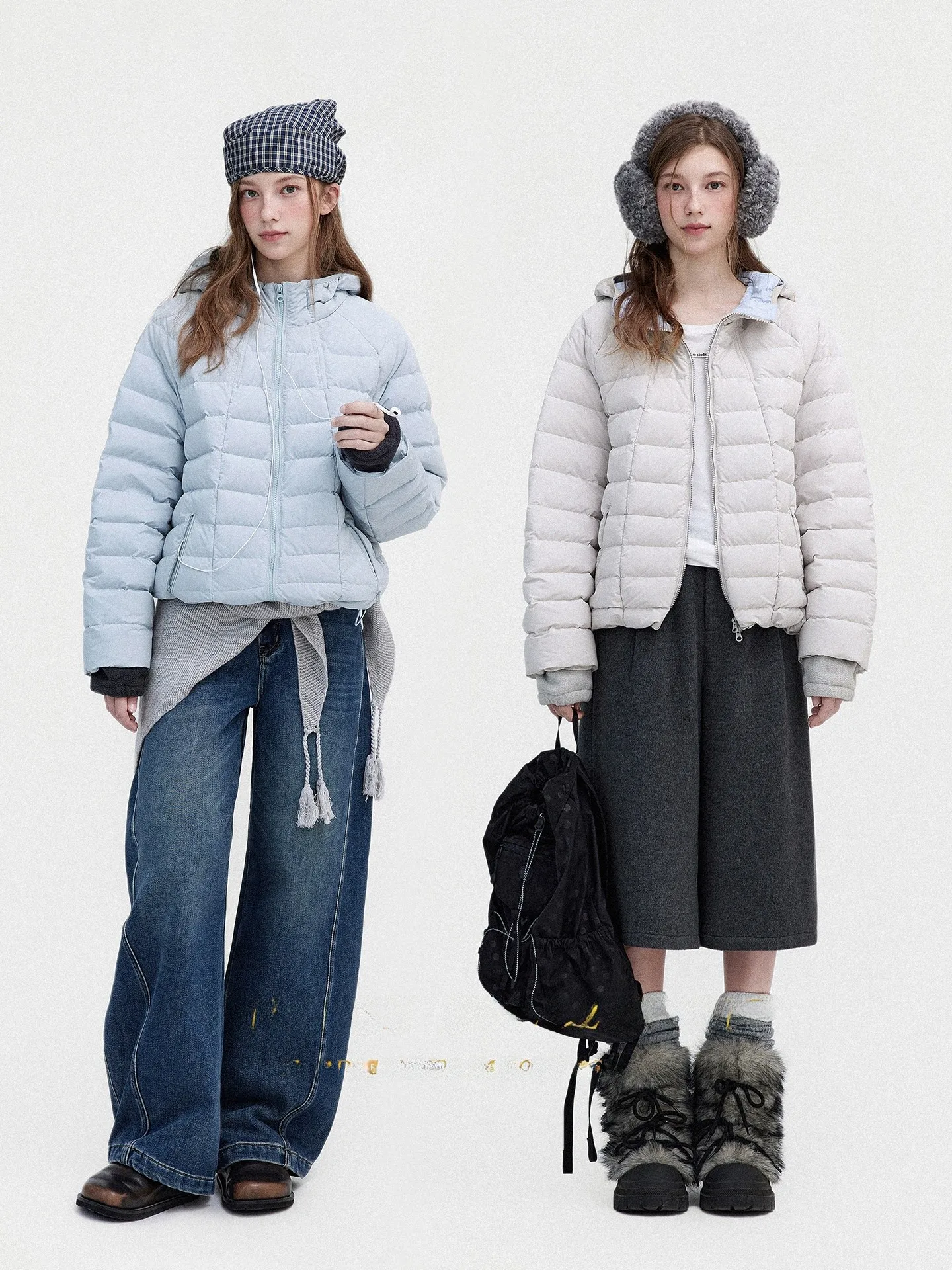 Le Collarbone Color Block down Jacket Long Sleeve British Style Commute Loose Fit White Duck Feather Vest 90% Fullness
Le Collarbone Color Block down Jacket Long Sleeve British Style Commute Loose Fit White Duck Feather Vest 90% Fullness