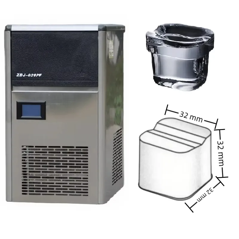 30KG Compact Spray Ice Machine - Automatic Water Spray Ice Maker for Bar/Coffee Shop
30KG Compact Spray Ice Machine - Automatic Water Spray Ice Maker for Bar/Coffee Shop