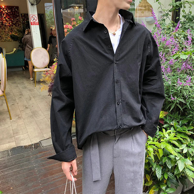 Spring fashion brand solid color shirt men's long sleeved casual trend loose Hong Kong style couple versatile shirt jacket
Spring fashion brand solid color shirt men's long sleeved casual trend loose Hong Kong style couple versatile shirt jacket