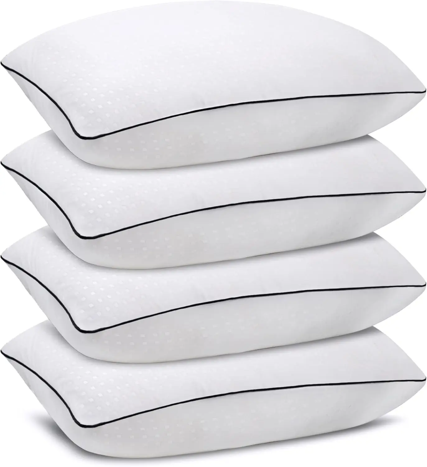 Standard Size Bed Pillows for Sleeping 4 Pack,Luxury Hotel Pillows,Comfortable and Supportive,Machine Washable,Suitable for Stomach,Back and Side Sleepers.
Standard Size Bed Pillows for Sleeping 4 Pack,Luxury Hotel Pillows,Comfortable and Supportive,Machine Washable,Suitable for Stomach,Back and Side Sleepers.