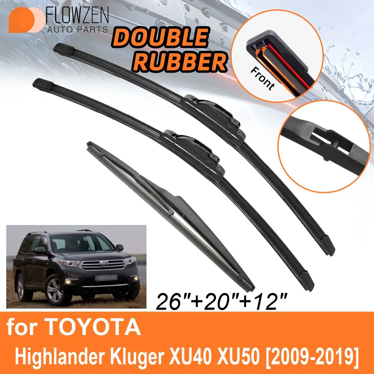 Двойные резиновые автомобильные дворники для TOYOTA Highlander Kluger XU40 XU50 2009-2019, задние дворники, аксессуары 2015, 2016, 2017, 2018, 2019
Двойные резиновые автомобильные дворники для TOYOTA Highlander Kluger XU40 XU50 2009-2019, задние дворники, аксессуары 2015, 2016, 2017, 2018, 2019