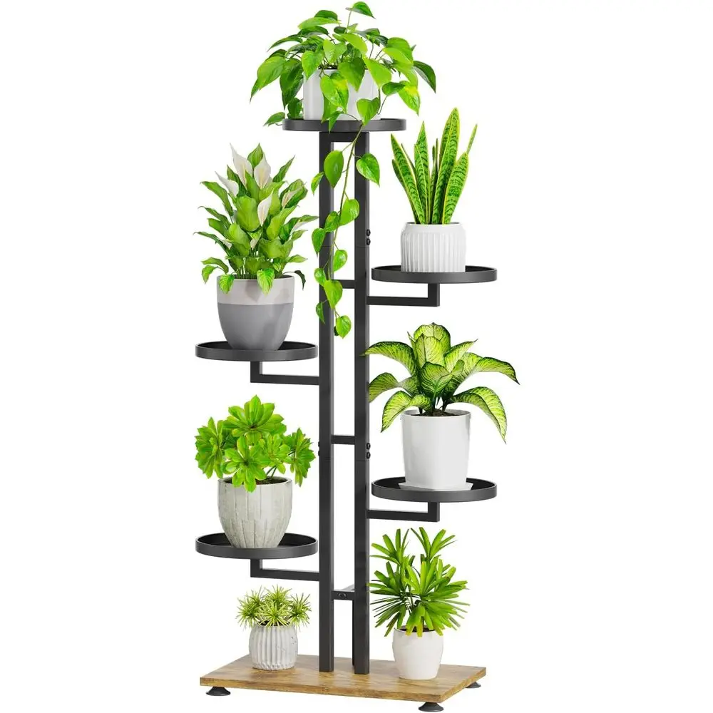 40-Inch Tall 5-Tier Metal Plant Stand for Indoor and Outdoor Use, Ideal for Balcony, Porch, Living Room, and Garden
40-Inch Tall 5-Tier Metal Plant Stand for Indoor and Outdoor Use, Ideal for Balcony, Porch, Living Room, and Garden
