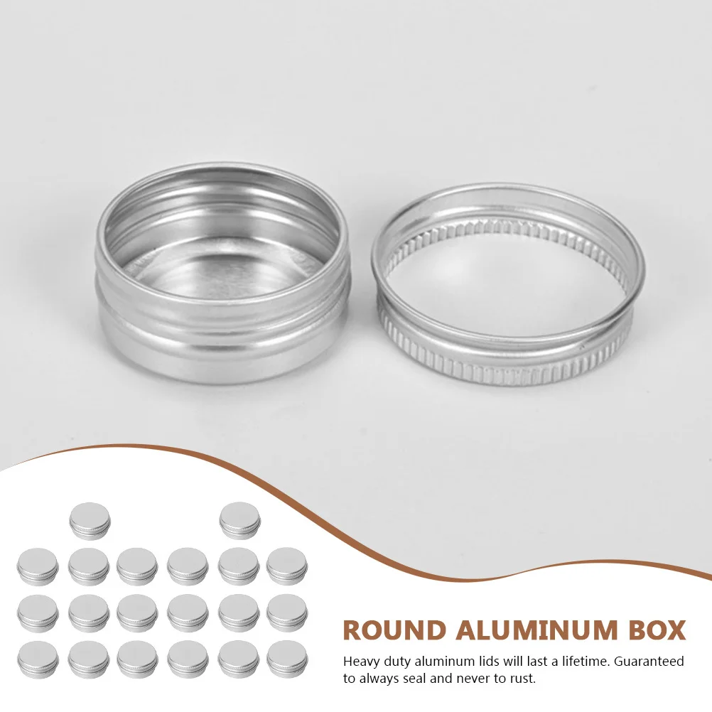 20Pcs Aluminum Screw-Thread Cosmetics Storage Box Compact Cream Jar Heavy Duty Leak-Proof Makeup Cream Container Travel Case
20Pcs Aluminum Screw-Thread Cosmetics Storage Box Compact Cream Jar Heavy Duty Leak-Proof Makeup Cream Container Travel Case