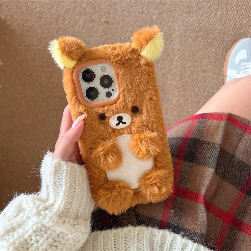 Korea Pop Cartoon Bear Fluffy Fuzzy Plush Fur Case For iphone 16 pro max iphone15 14pro 15pm 13promax warm Cute Soft Phone cover
Korea Pop Cartoon Bear Fluffy Fuzzy Plush Fur Case For iphone 16 pro max iphone15 14pro 15pm 13promax warm Cute Soft Phone cover
