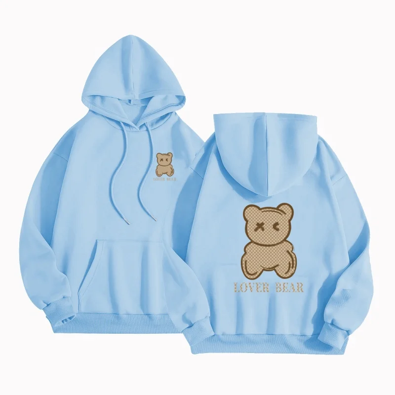2025 Spring/Autumn New American Heavy Trendy Lucky Bear Printed Hoodie for Casual Sports Couples, Men's and Women's Hooded Top
2025 Spring/Autumn New American Heavy Trendy Lucky Bear Printed Hoodie for Casual Sports Couples, Men's and Women's Hooded Top