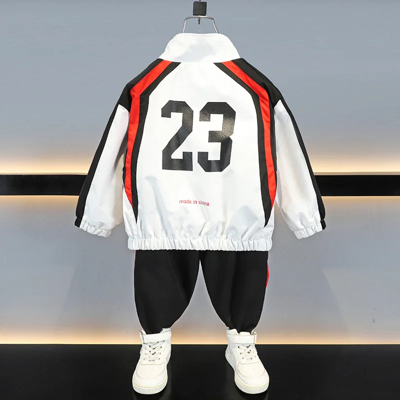 Spring Autumn Fashion Trend Baby Boy Clothes Set New Fashion Children's Windproof Jacket+ Pants 2Pcs Suits For Kids Sportswear
Spring Autumn Fashion Trend Baby Boy Clothes Set New Fashion Children's Windproof Jacket+ Pants 2Pcs Suits For Kids Sportswear
