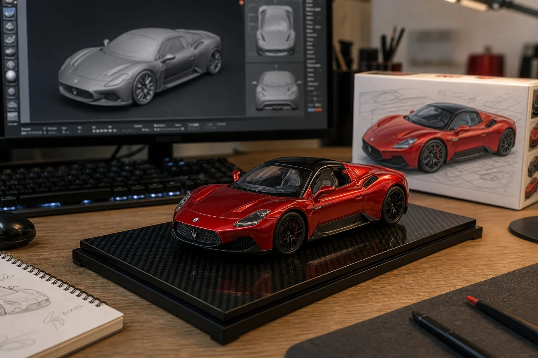 1:24 MC20 Alloy Diecast Model Toys Car Doors Opened with Sound Light Pull Back Miniature Vechies Home Decoration
1:24 MC20 Alloy Diecast Model Toys Car Doors Opened with Sound Light Pull Back Miniature Vechies Home Decoration