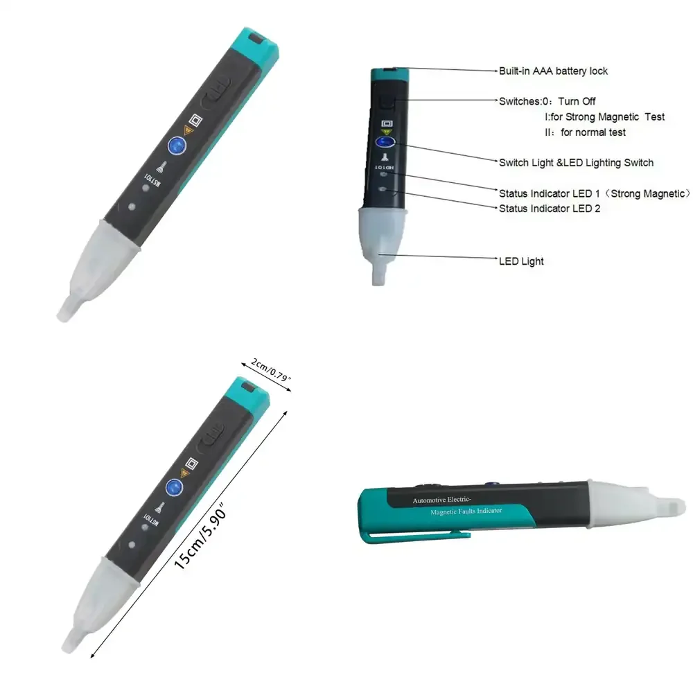 Electric-Magnetic Faults Indicator Testing Pen for OBDEMOTO 101 Automotive Diagnostic Tool for Car Ignition System Fault
Electric-Magnetic Faults Indicator Testing Pen for OBDEMOTO 101 Automotive Diagnostic Tool for Car Ignition System Fault