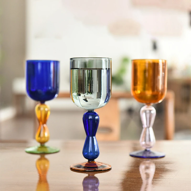 Creative Contrasting Color Goblet Wine Glass Light Luxury Retro Color High Borosilicate Glass Cocktail Champagne Wine Cup 220ML
Creative Contrasting Color Goblet Wine Glass Light Luxury Retro Color High Borosilicate Glass Cocktail Champagne Wine Cup 220ML