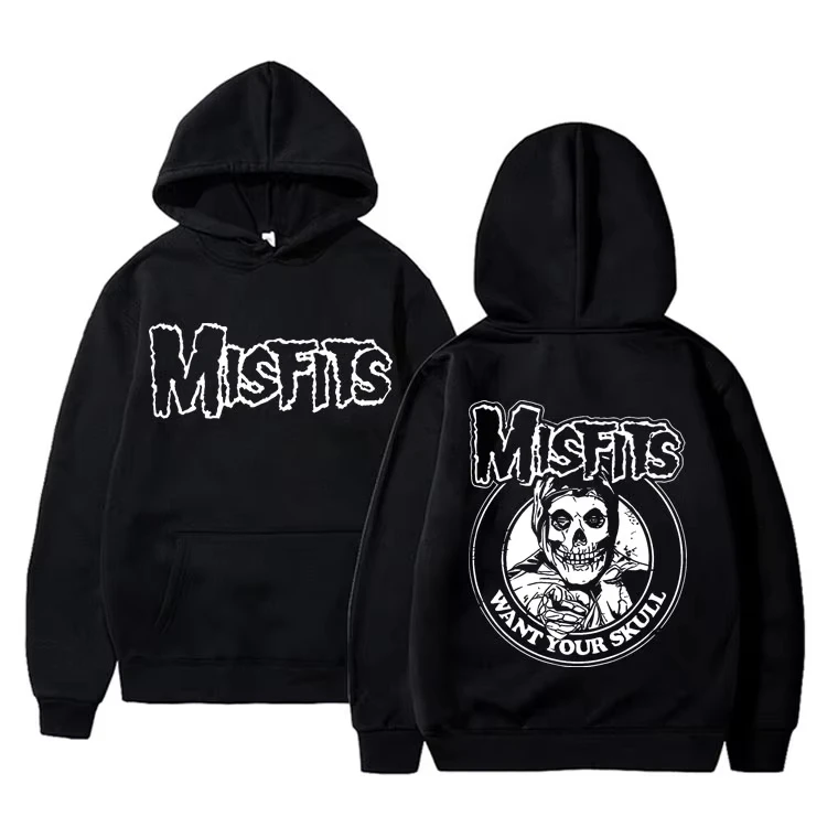 Horror Punk Misfits What Your Skull Graphic Hoodie Men's Gothic Vintage Oversized Hoodies Men Women Fleece Cotton Sweatshirts
Horror Punk Misfits What Your Skull Graphic Hoodie Men's Gothic Vintage Oversized Hoodies Men Women Fleece Cotton Sweatshirts