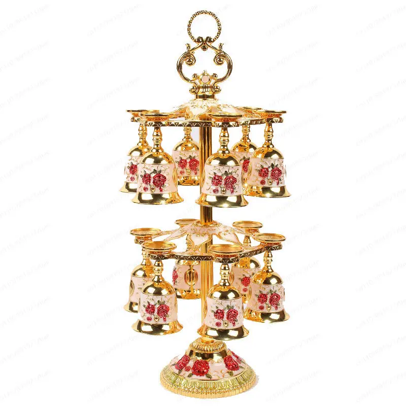 Metal Creative European Liquor Spirits Hanging Cup Holder Double Layer Upside Down Barware Set Wine Gifts
Metal Creative European Liquor Spirits Hanging Cup Holder Double Layer Upside Down Barware Set Wine Gifts