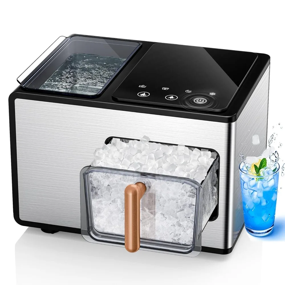 Ice Maker with Soft Chewable Ice, 40lbs/24H, Stainless Steel with Touch Screen, Self Cleaning Countertop Ice Maker
Ice Maker with Soft Chewable Ice, 40lbs/24H, Stainless Steel with Touch Screen, Self Cleaning Countertop Ice Maker