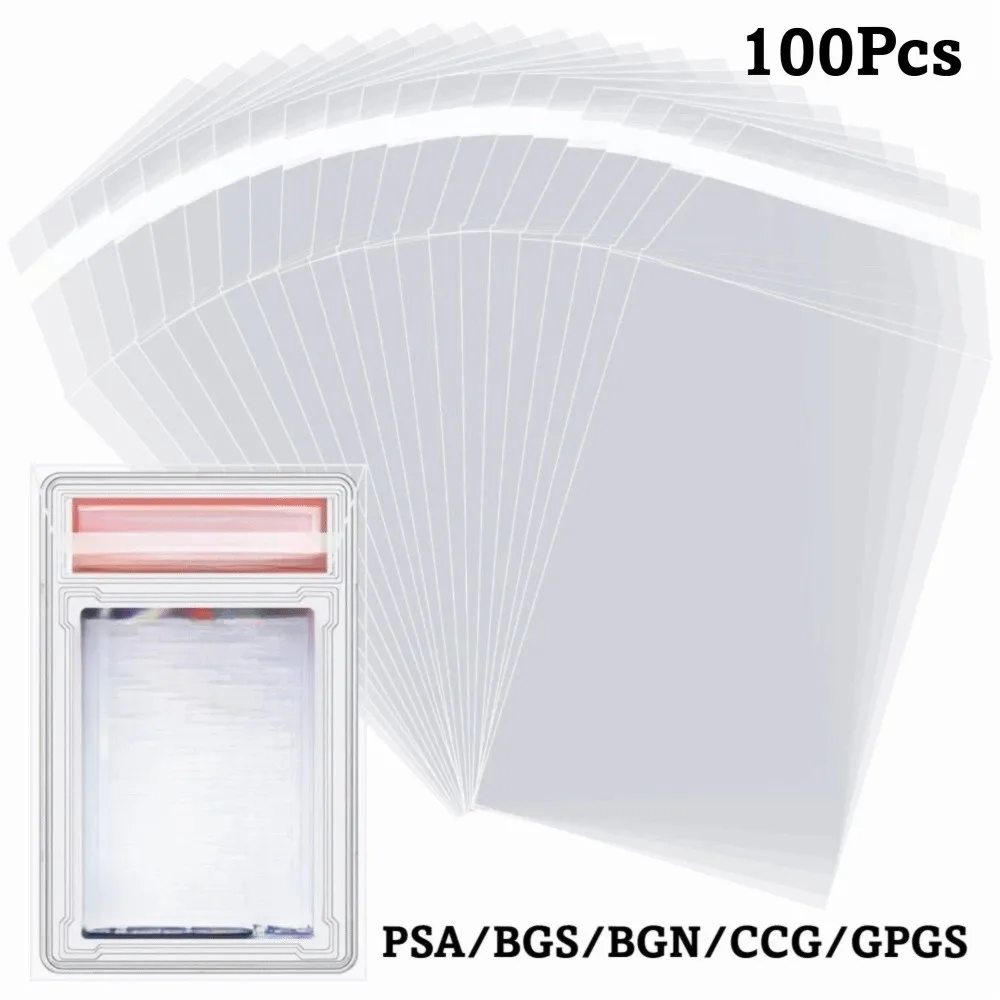 100 Sheets Transparent PSA BGS Slab Sleeve Strong Waterproof PSA BGS Card Brick Film Durable Score Card Protective Film
100 Sheets Transparent PSA BGS Slab Sleeve Strong Waterproof PSA BGS Card Brick Film Durable Score Card Protective Film