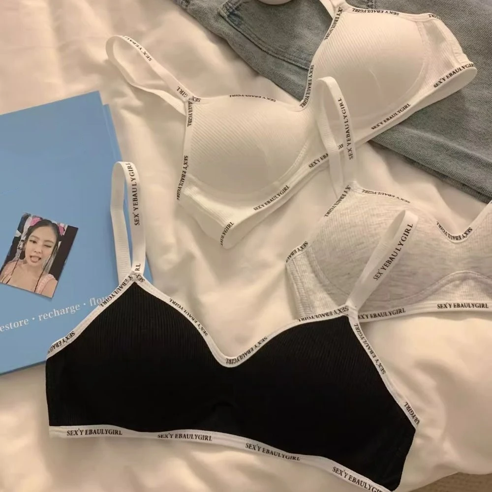 Letter Wireless Deep V Bra Shockproof Close-fitting Push Up Underwear Adjustable Gathered Breasts Brassiere for Women Sport
Letter Wireless Deep V Bra Shockproof Close-fitting Push Up Underwear Adjustable Gathered Breasts Brassiere for Women Sport