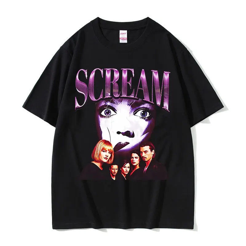 Classic Vintage Horror Movie Scream Graphic T-shirt Billy Loomis Print T Shirt Men Women Clothing Hip Hop Retro Oversized Tshirt
Classic Vintage Horror Movie Scream Graphic T-shirt Billy Loomis Print T Shirt Men Women Clothing Hip Hop Retro Oversized Tshirt