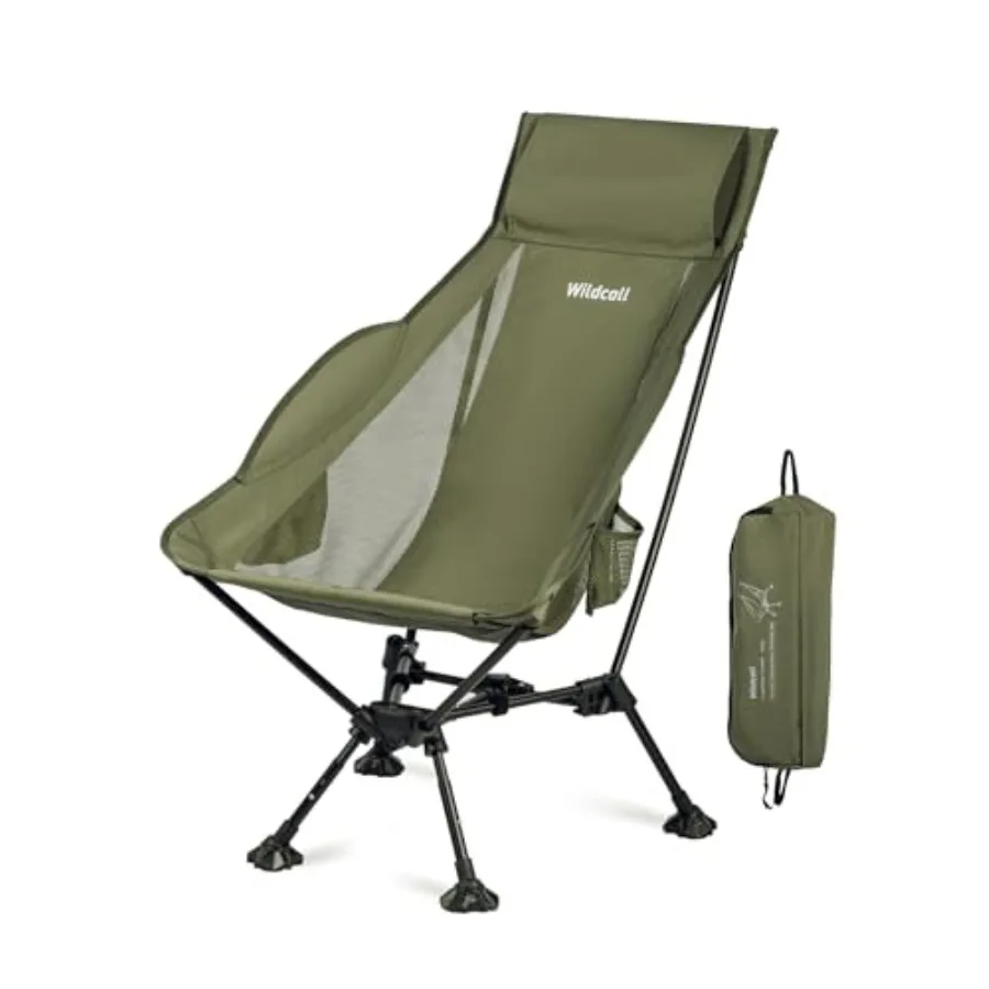 Lightweight Folding High Back Camping Chair with Head Support, Compact Beach Chair with Anti-Sinking Large Feet and Three Tilt
Lightweight Folding High Back Camping Chair with Head Support, Compact Beach Chair with Anti-Sinking Large Feet and Three Tilt