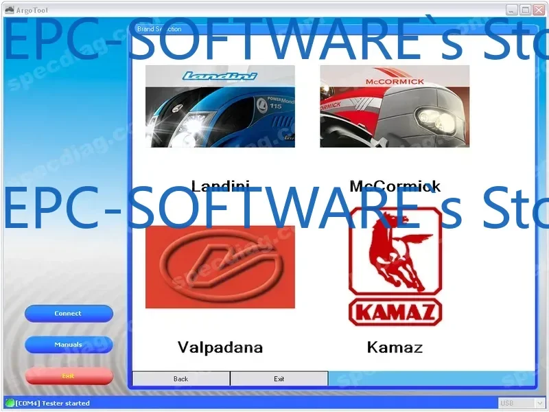 EPC-SOFTWARE Argo Tool 3.3.0.2 DIAGNOSTIC SOFTWARE для Landini \ McCormik \ Valpadana
EPC-SOFTWARE Argo Tool 3.3.0.2 DIAGNOSTIC SOFTWARE для Landini \ McCormik \ Valpadana