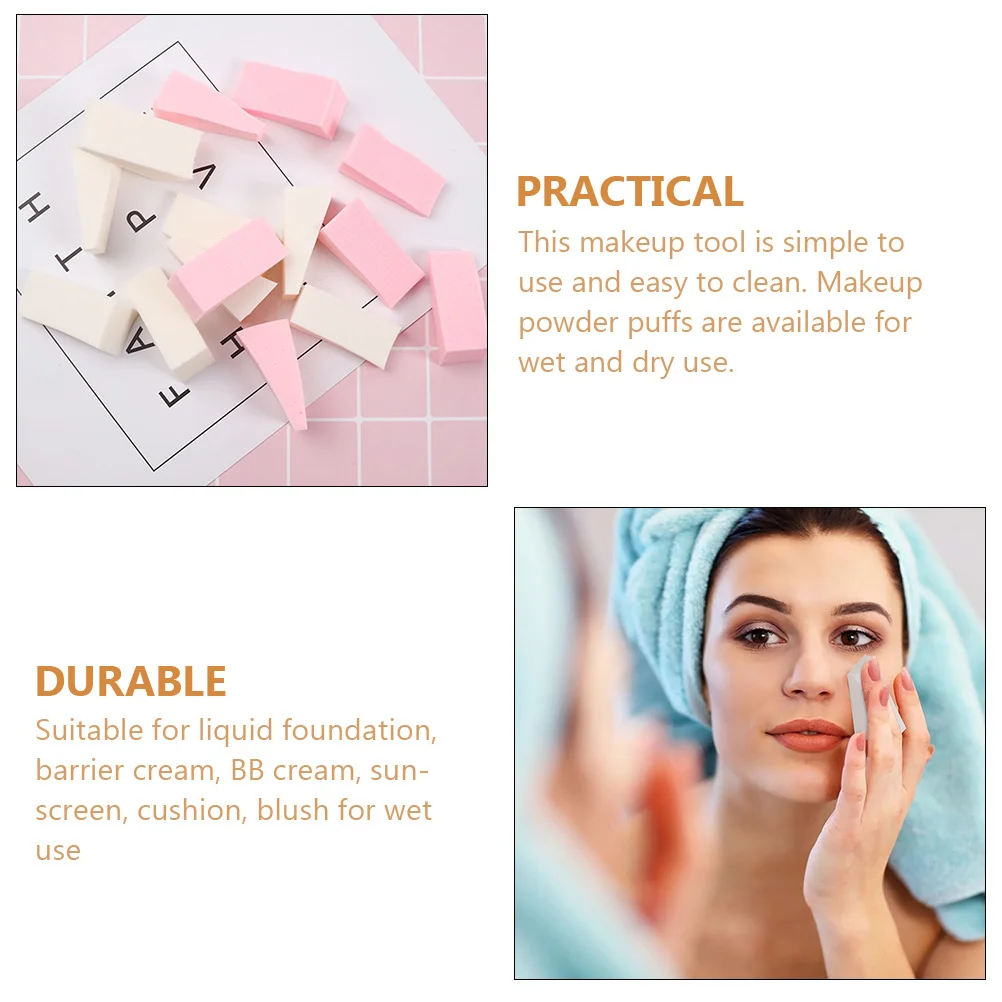50Pcs Makeup Powder Soft Elastic Beauty Sponges Dual Use for Foundation Cream Loose Powder Accessories
50Pcs Makeup Powder Soft Elastic Beauty Sponges Dual Use for Foundation Cream Loose Powder Accessories