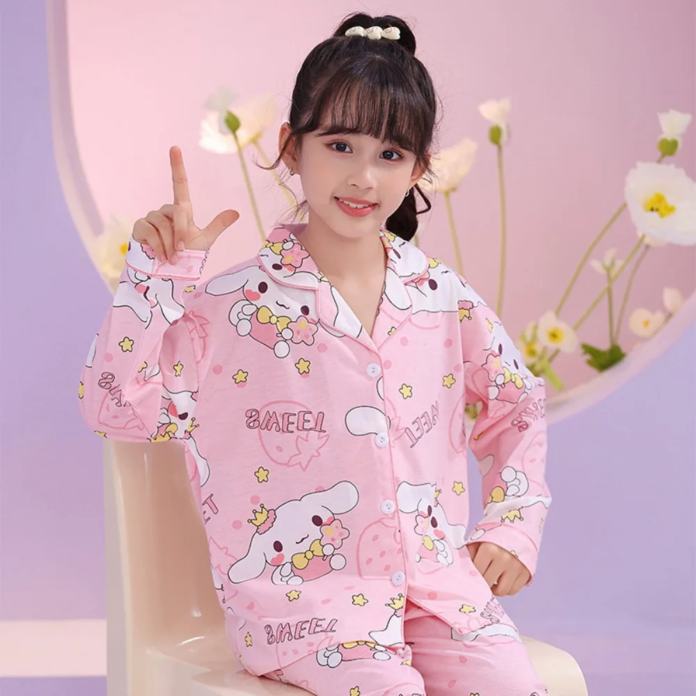 Melody Harajuku Children Pajama Sets Loose Flip Collar Cardigan Cute Print Kids Nightshirt Suit Causal Comfortable Pajamas
Melody Harajuku Children Pajama Sets Loose Flip Collar Cardigan Cute Print Kids Nightshirt Suit Causal Comfortable Pajamas