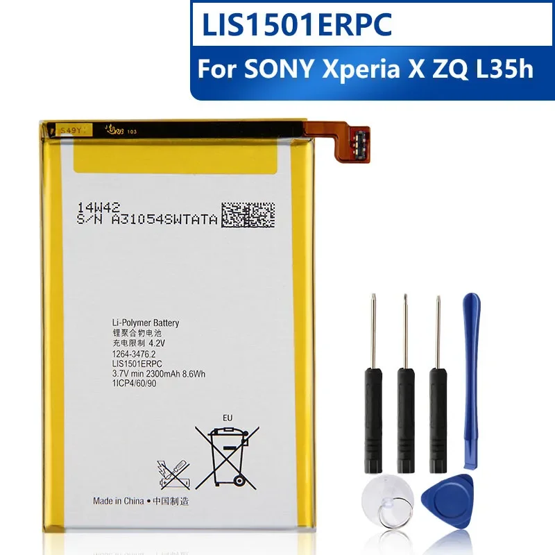 LIS1501ERPC Сменный аккумулятор для Sony Xperia ZL L35h Odin C650X Xperia X ZQ, аккумуляторная батарея 2330 мАч
LIS1501ERPC Сменный аккумулятор для Sony Xperia ZL L35h Odin C650X Xperia X ZQ, аккумуляторная батарея 2330 мАч