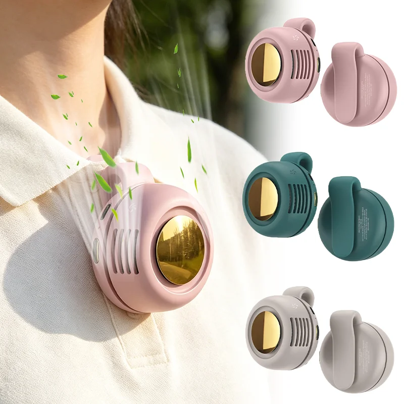 360° Rotating Neck Fan Portable Clip On Mini Fan USB Rechargeable Wearable Cooling Fan Low Noise Hands Free Small Fan for Travel
360° Rotating Neck Fan Portable Clip On Mini Fan USB Rechargeable Wearable Cooling Fan Low Noise Hands Free Small Fan for Travel