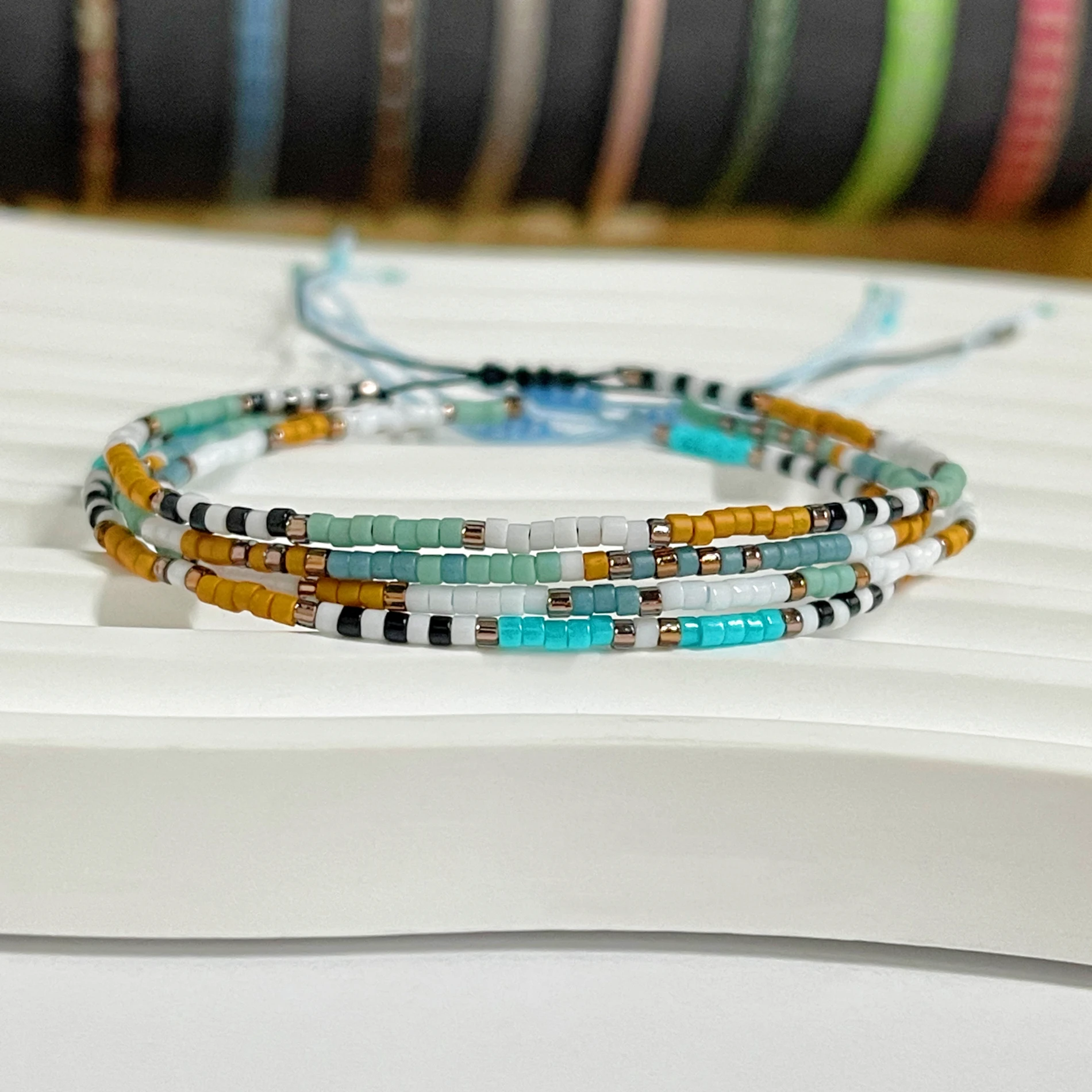 KKBEADMiyuki rice beads beaded hand-woven small bracelet girls ins niche bohemian retro style bracelet
KKBEADMiyuki rice beads beaded hand-woven small bracelet girls ins niche bohemian retro style bracelet