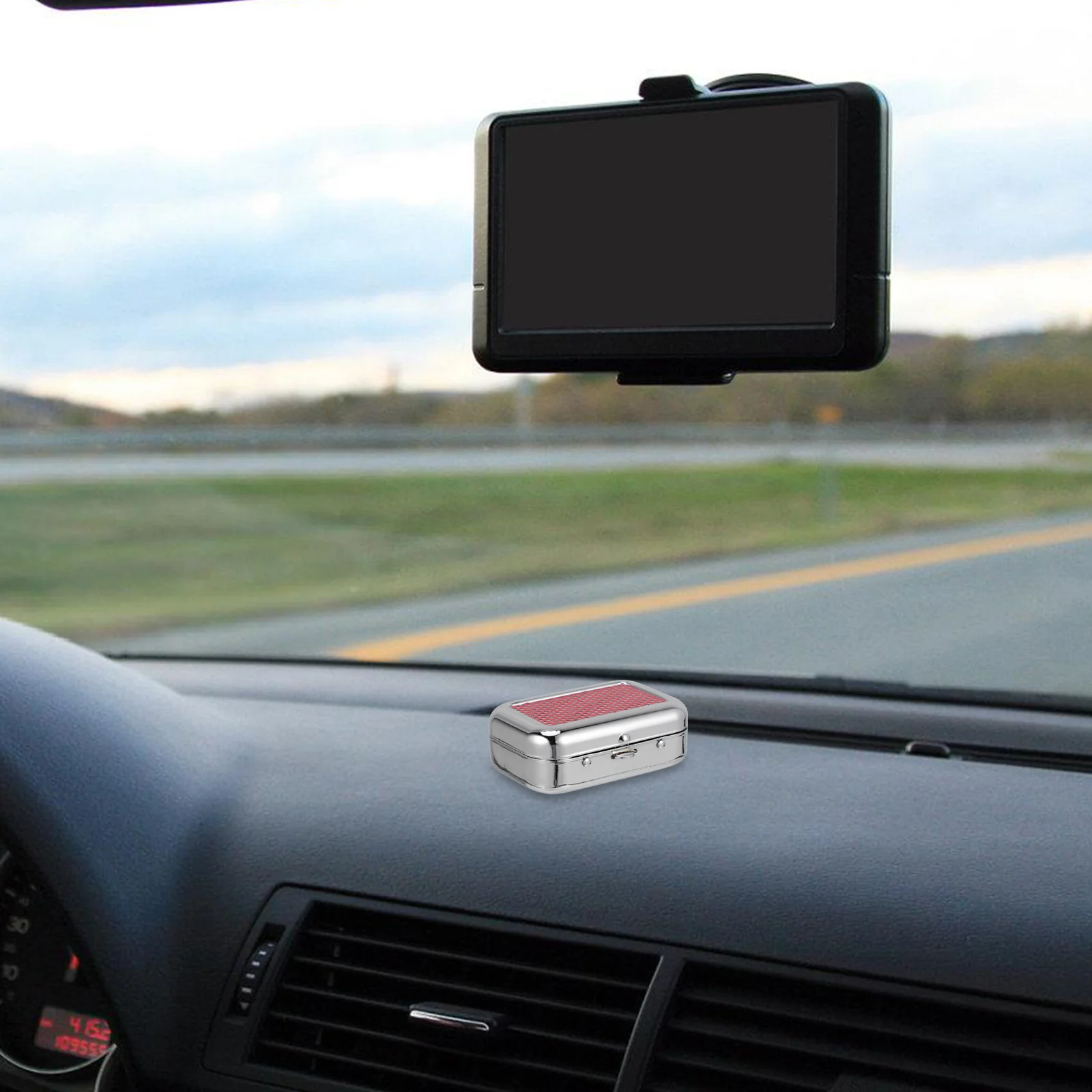 Mini Portable Ashtray Stainless Steel Windproof Pocket-Sized Leakproof Travel Cigarette Container For Outdoor Hiking Car Use
Mini Portable Ashtray Stainless Steel Windproof Pocket-Sized Leakproof Travel Cigarette Container For Outdoor Hiking Car Use