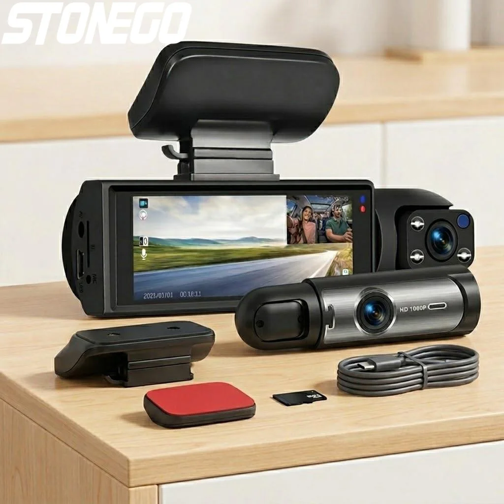 1080P Dual Dash Cam Front Rear Camera IR Night Vision G-Sensor 3.16 Inch IPS Screen Car DVR Recorder
1080P Dual Dash Cam Front Rear Camera IR Night Vision G-Sensor 3.16 Inch IPS Screen Car DVR Recorder