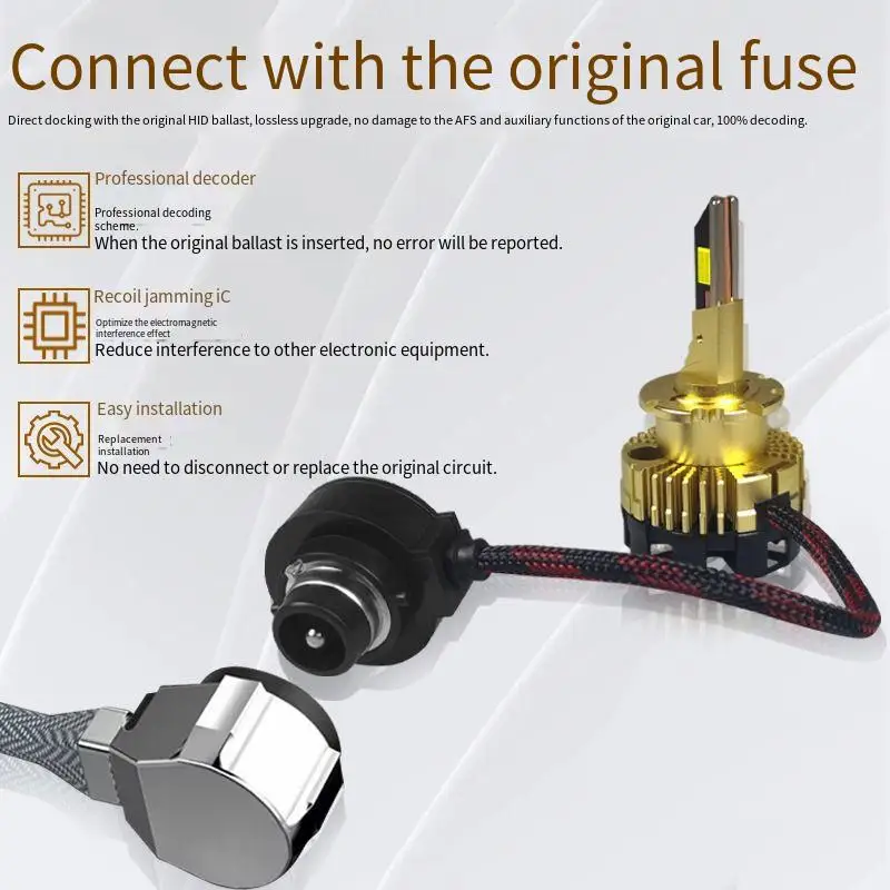 6000K 12000Lm LED Headlight Bulbs D1S D2S D3S D4S D5S D8S 12V 110W HID Xenon Replacement Plug and Play
6000K 12000Lm LED Headlight Bulbs D1S D2S D3S D4S D5S D8S 12V 110W HID Xenon Replacement Plug and Play
