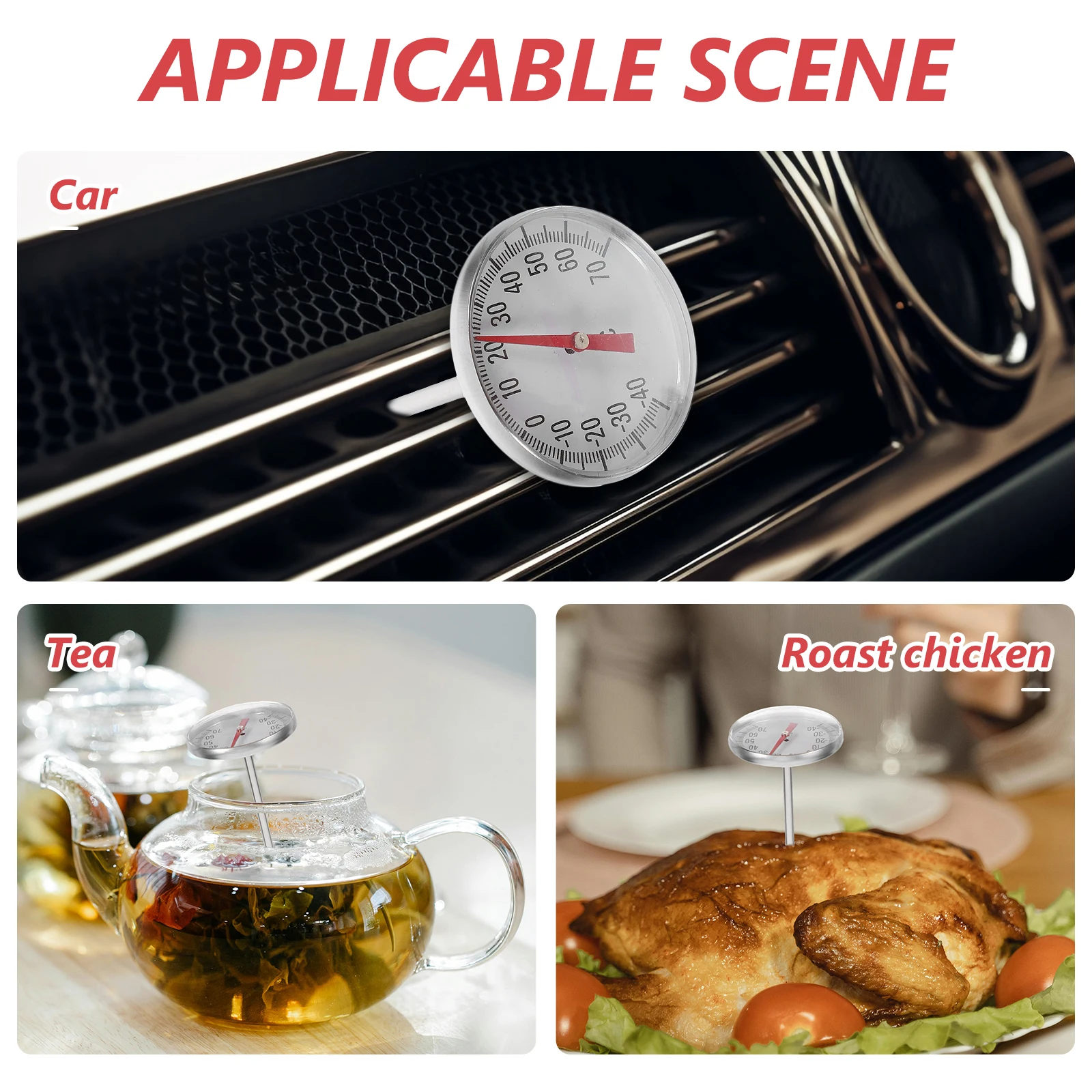 2Pc Car Interior Decoration Clock Shape Mechanical Thermometer Car Styling Interior Accessories for Car Decoration (Red)
2Pc Car Interior Decoration Clock Shape Mechanical Thermometer Car Styling Interior Accessories for Car Decoration (Red)