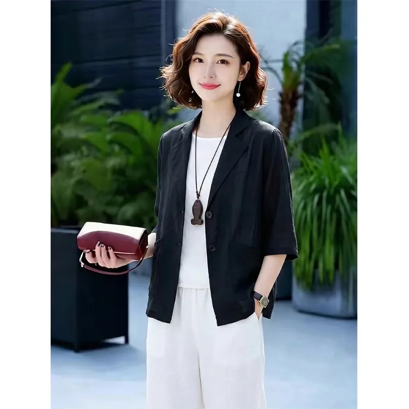 High-End plus Size Women's Cotton Linen Suit Jacket Loose Sun Protection Top Summer New Arrival Artistic Style Breathable Ult...
High-End plus Size Women's Cotton Linen Suit Jacket Loose Sun Protection Top Summer New Arrival Artistic Style Breathable Ult...