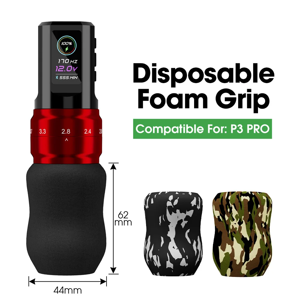 EZ P3 Pro Tattoo Machine Pen with 3 pcs MIX Disposable Tattoo Grips for Tattoo Pen OLED Digital Display Portable Power
EZ P3 Pro Tattoo Machine Pen with 3 pcs MIX Disposable Tattoo Grips for Tattoo Pen OLED Digital Display Portable Power