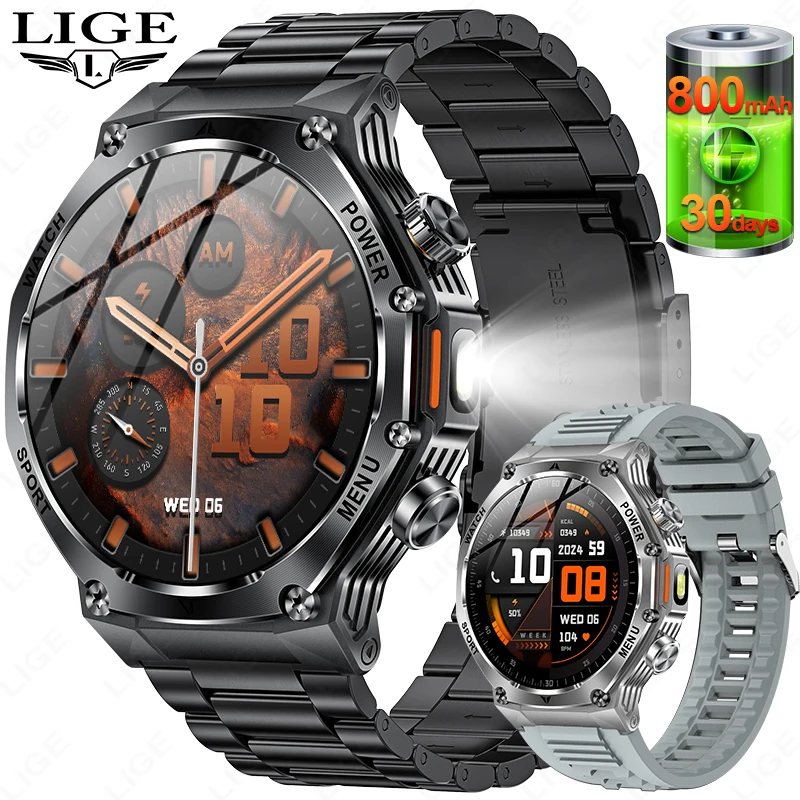 LIGE 800mAh Battery Smartwatch 5.2 Bluetooth Call One Click Connection Watch IP67 Waterproof Men's For Android IOS Smart Watch
LIGE 800mAh Battery Smartwatch 5.2 Bluetooth Call One Click Connection Watch IP67 Waterproof Men's For Android IOS Smart Watch
