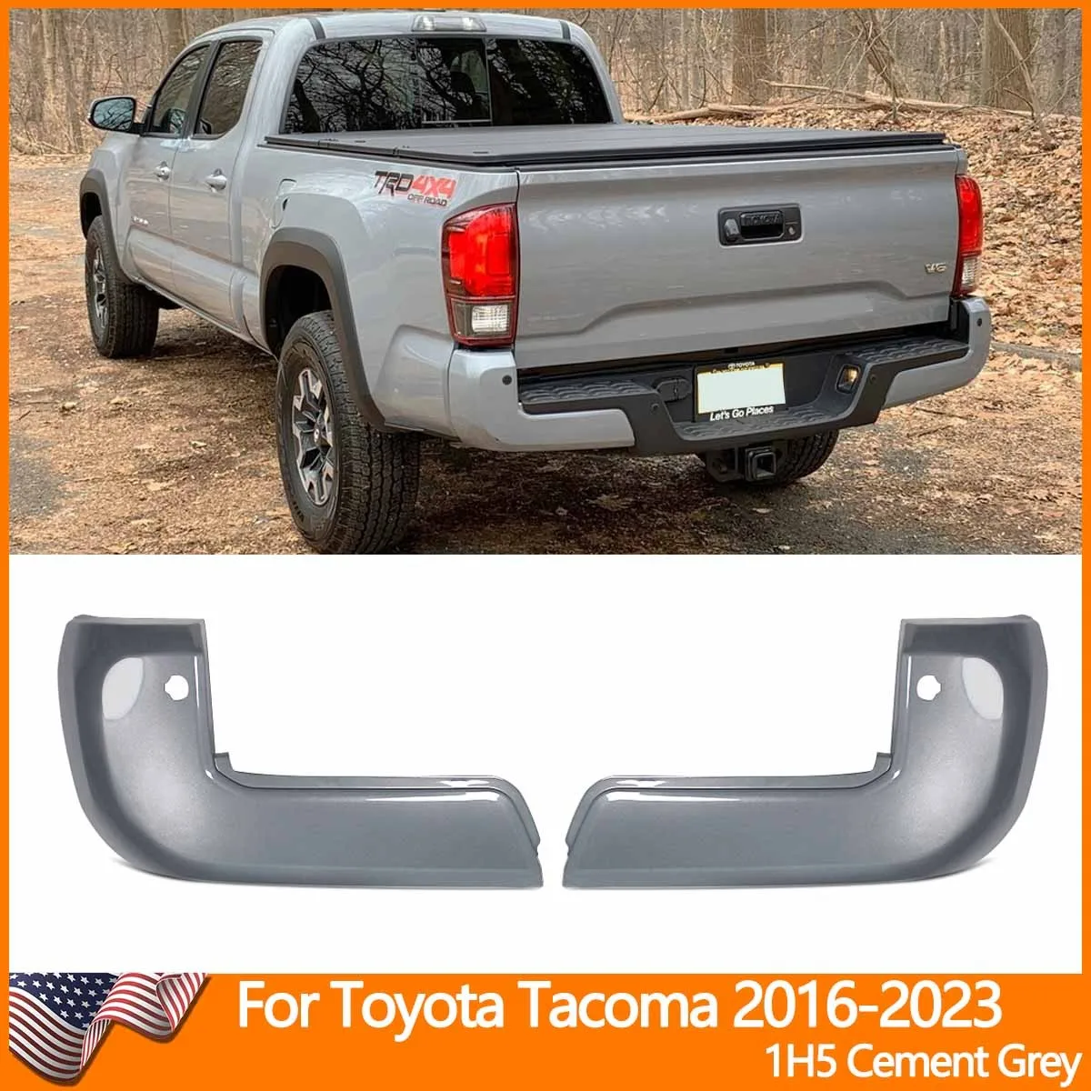 Rear Bumper End Caps For Toyota Tacoma 2016 2017 2018 2019 2020 2021 2022 2023 With Sensor Holes Cement Grey pair bumper
Rear Bumper End Caps For Toyota Tacoma 2016 2017 2018 2019 2020 2021 2022 2023 With Sensor Holes Cement Grey pair bumper