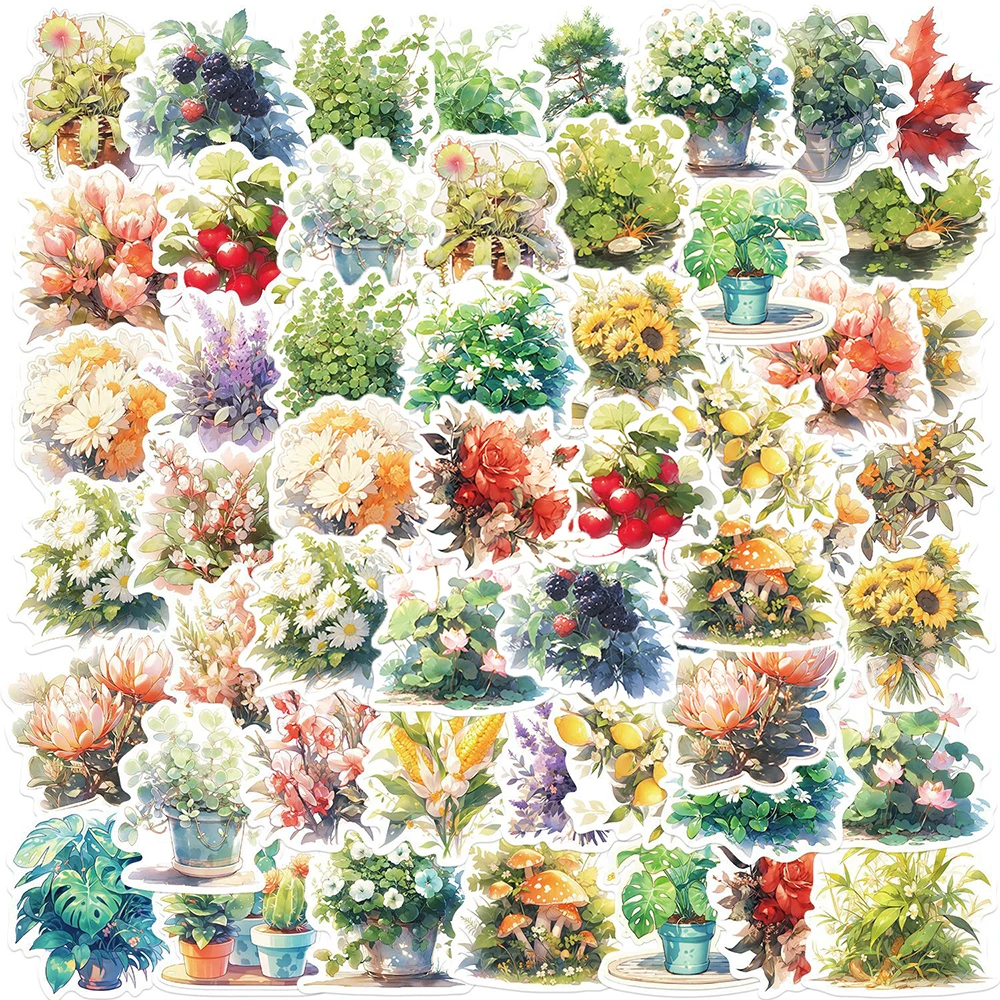 10/50Pcs Watercolor Plants Aesthetic Varied Stickers Pack for Kids Travel Luggage Notebook Skateboard Decoration Graffiti Decals
10/50Pcs Watercolor Plants Aesthetic Varied Stickers Pack for Kids Travel Luggage Notebook Skateboard Decoration Graffiti Decals