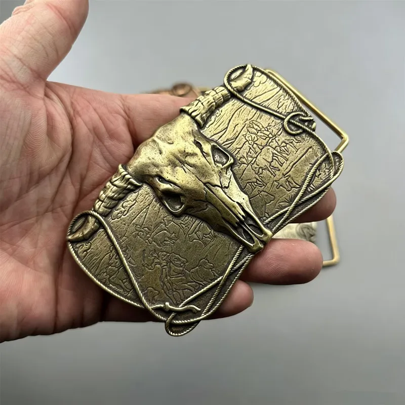 4-centimeter Western-style belt buckle, bison skull, cowboy rodeo, large-sized belt buckle, DIY handmade accessory
4-centimeter Western-style belt buckle, bison skull, cowboy rodeo, large-sized belt buckle, DIY handmade accessory